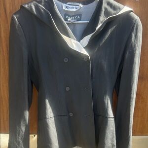Vintage crisca linen blazer. Sz eu34